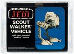 PALITOY STAR WARS: RETURN OF THE JEDI - SCOUT WALKER BI-LOGO AFA 85 NM+.