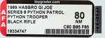 G.I. JOE: A REAL AMERICAN HERO - PYTHON TROOPER SERIES 8/34 BACK AFA 80 NM.