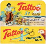 TATTOO CHEWING GUM FILE COPY PAIR.