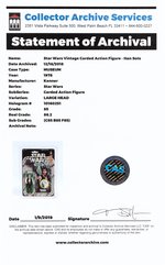 STAR WARS - HAN SOLO 20 BACK-G (BOBA FETT OFFER) CAS 85 (STARBURST STICKER).