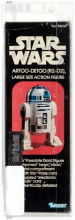 STAR WARS - ARTOO-DETOO (R2-D2) 12-INCH SERIES AFA 75 EX+/NM.