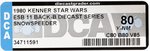 STAR WARS: THE EMPIRE STRIKES BACK - REBEL ARMORED SNOWSPEEDER 11 BACK-B DIE-CAST DCA 80 Y-NM.