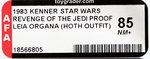 STAR WARS: REVENGE OF THE JEDI - PRINCESS LEIA ORGANA (HOTH OUTFIT) PROOF CARD AFA 85 NM+.