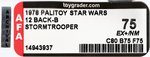 PALITOY STAR WARS - STORMTROOPER 12 BACK-B AFA 75 EX+/NM.