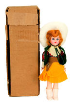 "ANNIE OAKLEY SEWING SET" AND STORYBOOK DOLL.