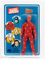 MEGO WGSH HUMAN TORCH ON 1975A CARD AFA 80 NM.