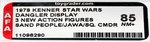 STAR WARS - "3 NEW ACTION FIGURES" DANGLER DISPLAY AFA 85 NM+.