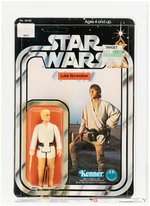 STAR WARS - LUKE SKYWALKER 12 BACK-C AFA 80 Y-NM (DOUBLE-TELESCOPING) - BENEFIT AUCTION.