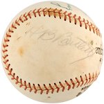 LEFTY GOMEZ (HOF) SIGNED BASEBALL.