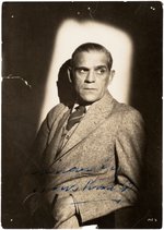 BORIS KARLOFF SIGNED PHOTO.