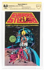 STAR WARS/GUERRE STELLARI #1 (ITALIAN EDITION) NOVEMBER 1977 CBCS VERIFIED SIGNATURE 8.0 VF.