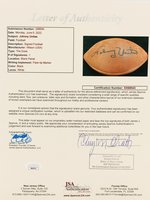 JOHNNY UNITAS (HOF) SIGNED FOOTBALL.