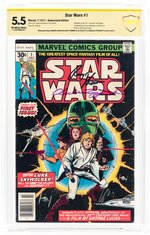 STAR WARS #1 JULY 1977 CBCS VERIFIED SIGNATURE 5.5 FINE-.