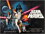 STAR WARS BRITISH QUAD MOVIE POSTER.