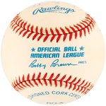 MLB 300 WIN/3,000 STRIKEOUTS CLUB BASEBALL SIGNED BY 8 HOF MEMBERS.