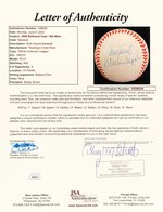 MLB 300 WIN/3,000 STRIKEOUTS CLUB BASEBALL SIGNED BY 8 HOF MEMBERS.