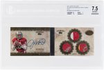 2012 TOPPS FIVE STAR VETERAN AUTOGRAPHED TRIPLE JERSEY GOLD #FSSB-JM JOE MONTANA (HOF) BGS 7.5 NM+ W/10 AUTO (3/10).