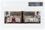 2013 TOPPS TRIPLE THREADS AUTOGRAPHED RELIC PAIRS #TTARP-MT E. MANNING/L. TAYLOR (HOF) BGS 8.5 NM-MT+ W/10 AUTO (13/18).