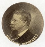 "THEODORE ROOSEVELT" RARE SMALL SIZE 5/8" PORTRAIT BUTTON W/PACH BROS. PHOTO.