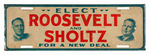 FDR AND FLORIDA GOVERNOR CANDIDATE 1932 JUGATE COATTAIL LICENSE PLATE.