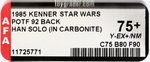 STAR WARS: THE POWER OF THE FORCE - HAN SOLO (IN CARBONITE CHAMBER) 92 BACK AFA 75+ Y-EX+/NM.