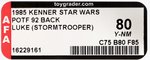 STAR WARS: THE POWER OF THE FORCE - LUKE SKYWALKER (IMPERIAL STORMTROOPER) 92 BACK AFA 80 Y-NM.