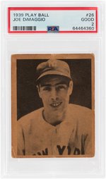 1939 PLAY BALL JOE DIMAGGIO (HOF) #26 PSA 2 GOOD.