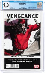 VENGEANCE #1 SEPTEMBER 2011 CGC 9.8 NM/MINT (FIRST AMERICA CHAVEZ).