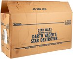 STAR WARS: THE EMPIRE STRIKES BACK - DARTH VADER'S STAR DESTROYER EMPTY SHIPPING BOX.