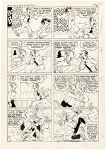 BLONDIE COMICS MONTHLY #129 COMPLETE COMIC BOOK STORY ORIGINAL ART BY CHIC YOUNG.