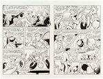 WORLD OF ARCHIE DOUBLE DIGEST #13 COMPLETE COMIC BOOK STORY ORIGINAL ART BY STAN GOLDBERG.