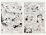 WORLD OF ARCHIE DOUBLE DIGEST #13 COMPLETE COMIC BOOK STORY ORIGINAL ART BY STAN GOLDBERG.