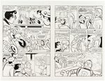 WORLD OF ARCHIE DOUBLE DIGEST #13 COMPLETE COMIC BOOK STORY ORIGINAL ART BY STAN GOLDBERG.