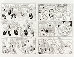 WORLD OF ARCHIE DOUBLE DIGEST #13 COMPLETE COMIC BOOK STORY ORIGINAL ART BY STAN GOLDBERG.