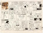 BEETLE BAILEY 1956 SUNDAY PAGE ORIGINAL ART BY MORT WALKER.