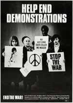 "HELP END DEMONSTRATIONS/END THE WAR!" POSTER.