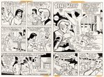 LIFE WITH ARCHIE #197 COMPLETE COMIC BOOK STORY ORIGINAL ART BY STAN GOLDBERG.