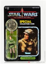 STAR WARS: THE POWER OF THE FORCE - PRINCESS LEIA ORGANA (COMBAT PONCHO) 92 BACK AFA 80 Y-NM.