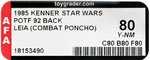 STAR WARS: THE POWER OF THE FORCE - PRINCESS LEIA ORGANA (COMBAT PONCHO) 92 BACK AFA 80 Y-NM.