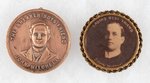 UNITED MINE WORKERS OF AMERICAN JOHN MITCHELL BUTTON, MEDAL & OIL LAMP.