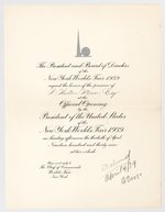EIGHTY YEAR OLD EX-CONGRESSMAN DECLINES INVITE TO SEE F.D.R. OPEN 1939 NEW YORK WORLD'S FAIR.