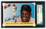 1955 TOPPS #194 WILLIE MAYS (HOF) HIGH# SGC 80 EX/NM 6.