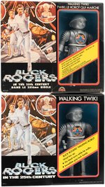 MEGO BUCK ROGERS 12" SCALE WALKING TWIKI ACTION FIGURE BOXED PAIR.