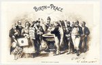 T. ROOSEVELT AS MID-WIFE AS UNCLE SAM CRADLES 1905 BABY DUBBED "BIRTH OF PEACE" (END OF RUSSO-JAPANESE WAR.