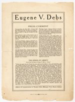 PROMOTIONAL 1904 "EUGENE V. DEBS" BROCHURE NAMING "THEODORE DEBS, MANAGER, TERRE HAUTE, INDIANA".