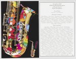 PETER MAX DESIGNED ITEMS FOR CLINTON/GORE "SAXOPHONE CLUB" PRESIDENTIAL RECEPTION.