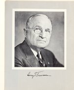 PROGRAM FOR MAY 8, 1959 "THE NATION SALUTES HARRY S. TRUMAN".