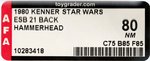 STAR WARS: THE EMPIRE STRIKES BACK - HAMMERHEAD 21 BACK-A AFA 80 NM (LARGE CIRCLE EXTENSION STICKER).