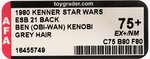 STAR WARS: THE EMPIRE STRIKES BACK - BEN (OBI-WAN) KENOBI 21 BACK AFA 75+ EX+/NM.