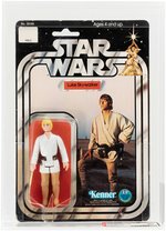 STAR WARS - LUKE SKYWALKER 12 BACK-A AFA 80 NM (BLONDE HAIR).